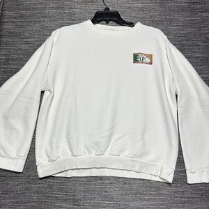 Hallmark 1994 Expo Sweatshirt Men's Size L White Pullover Keepsake Ornament Tour